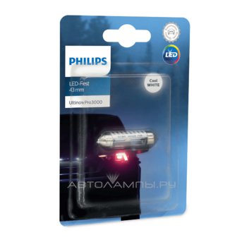 Philips C5W LED Festoon T10,5x43 6000K Ultinon Pro3000