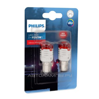 P21/5W 12V-LED (BAY15d) Red 1.75/0.8W Ultinon Pro3000 (.2.) 11499U30RB2