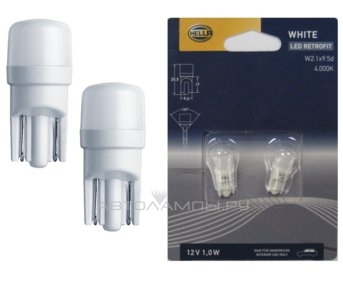 W5W 12V-LED (W2,1x9,5d) 5000K 1,0W Retrofit (.2.) T10 8GL 178 560-601