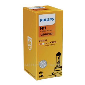 H11 12V- 55W (PGJ19-2) ( +30% ) Vision 12362PRC1